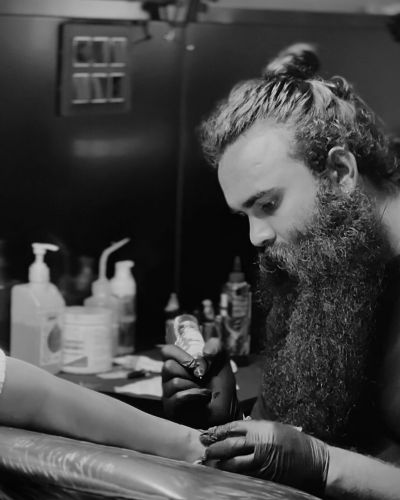 Mr. Surya – Founder of Redrose Tattoo Studio Goa Mr. Surya - Founder of Redrose Tattoo Studio Goa
